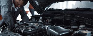 Vehicle Service personnel working