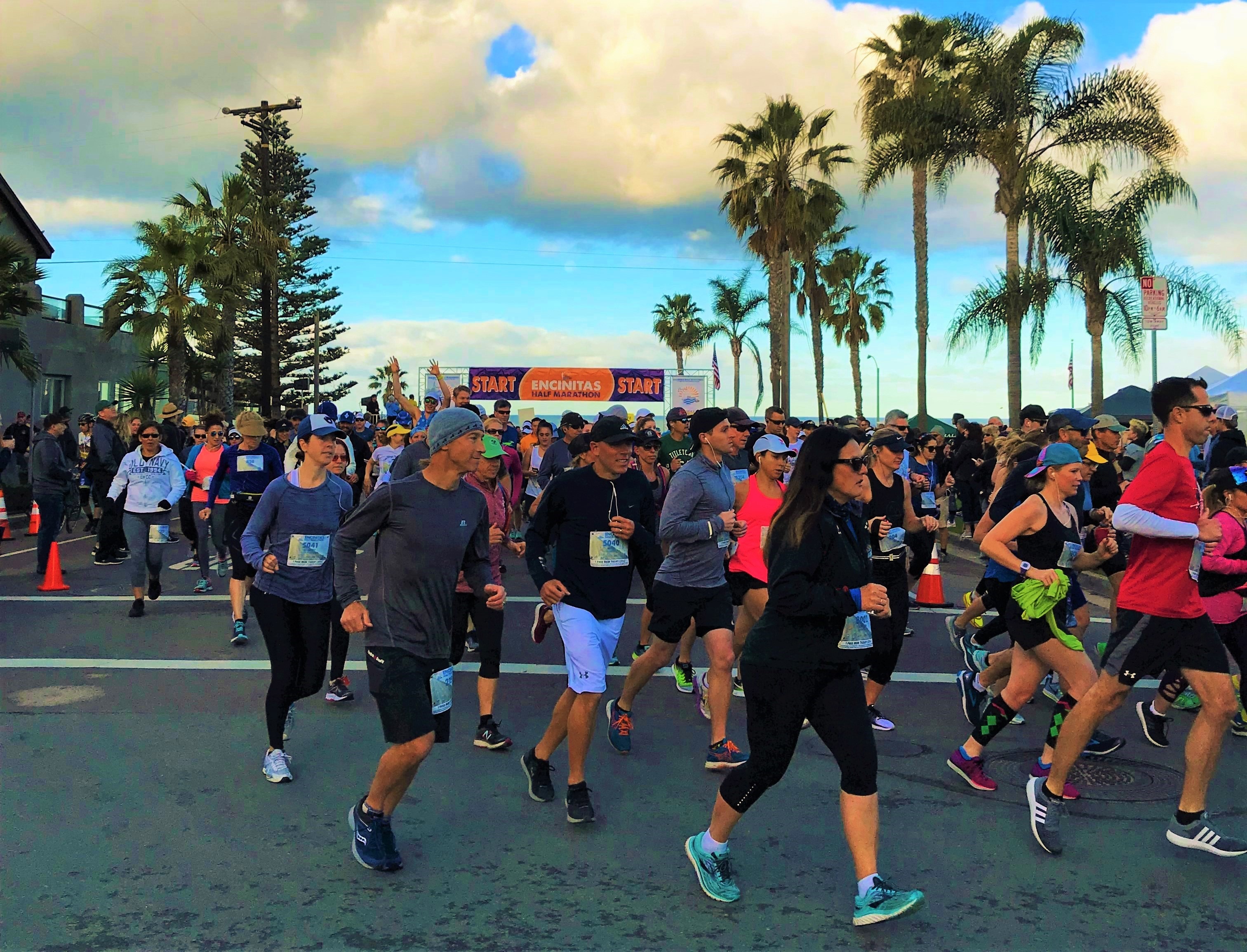 Encinitas Half Marathon Runners
