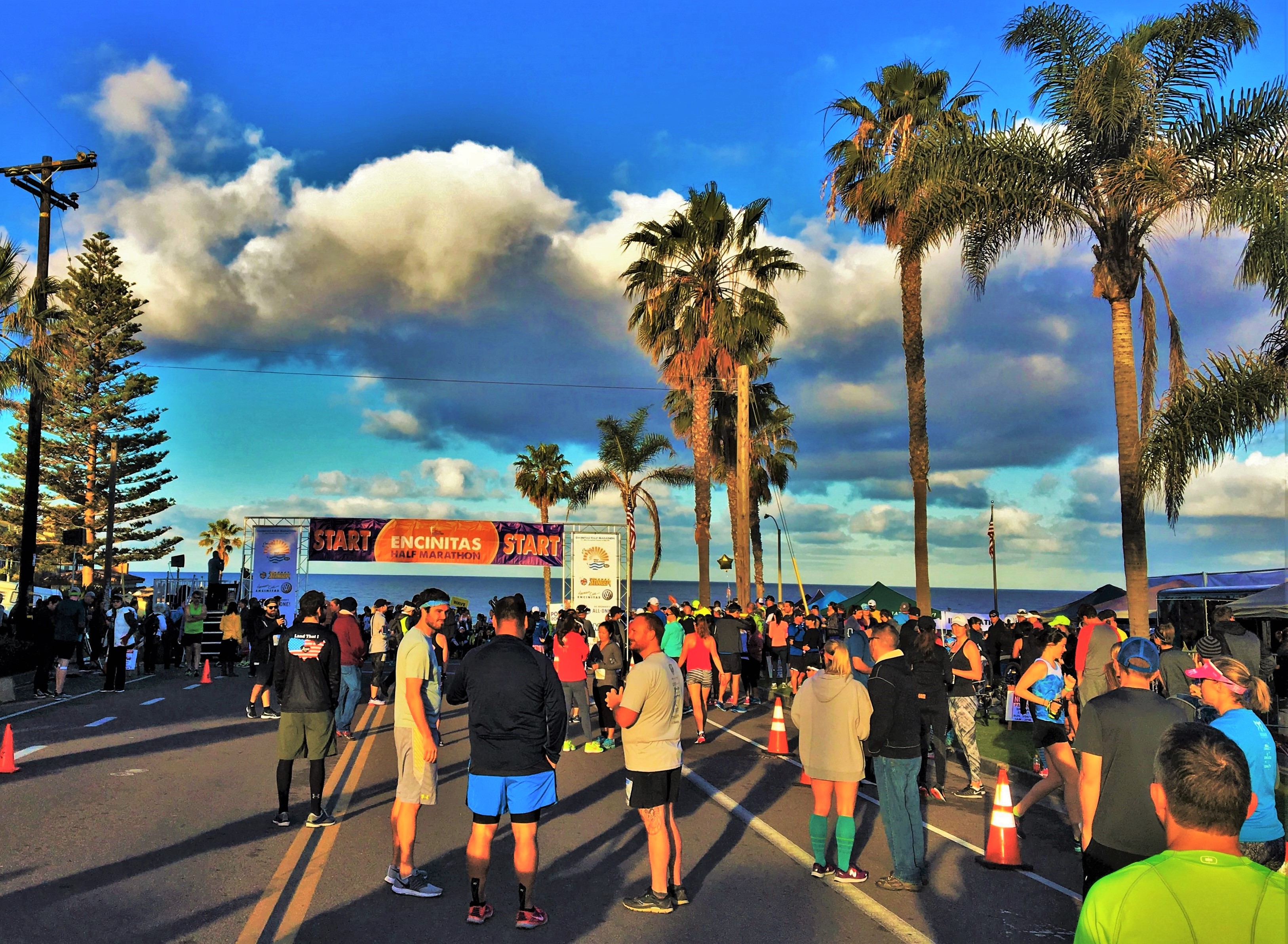 Encinitas Half Marathon Moonlight Beach Start