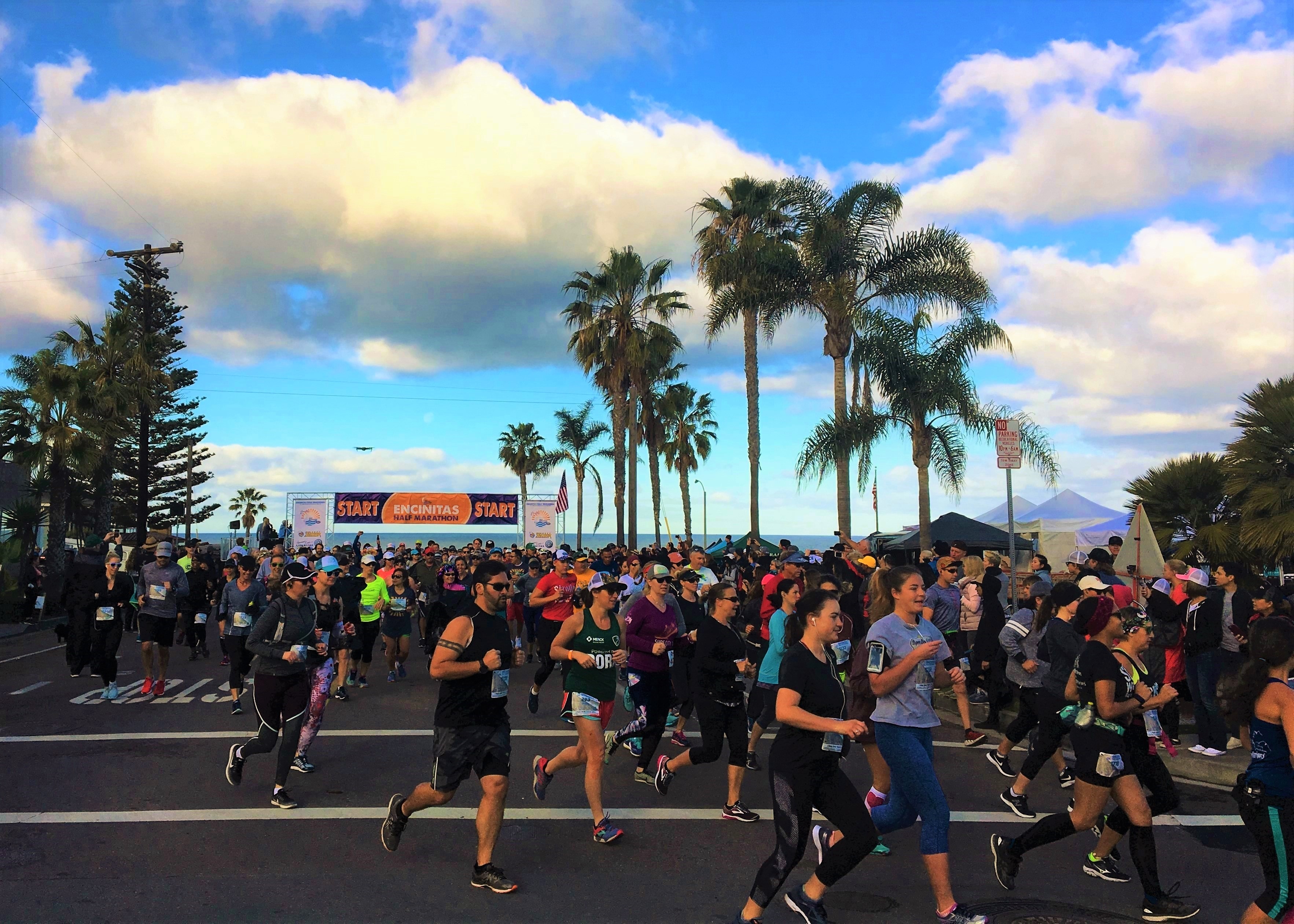 Encinitas Half Marathon Runners