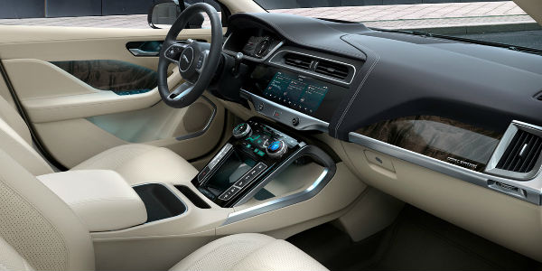 2019 Jaguar I-PACE Steering Wheel, Dashboard, Center Console and Front Seats