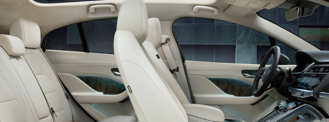 Cutaway View of the 2019 Jaguar I-PACE Front and Rear Seat Interior