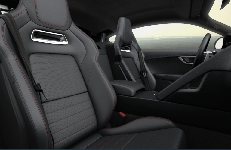 2020 Jaguar F-Type Ebony Windsor Leather Facings with Pimento Stitch