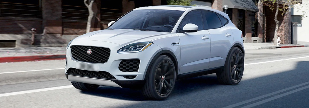 2020 Jaguar E-PACE going down the road
