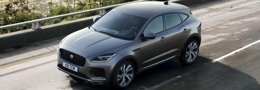 2021 Jaguar E-PACE going down the road