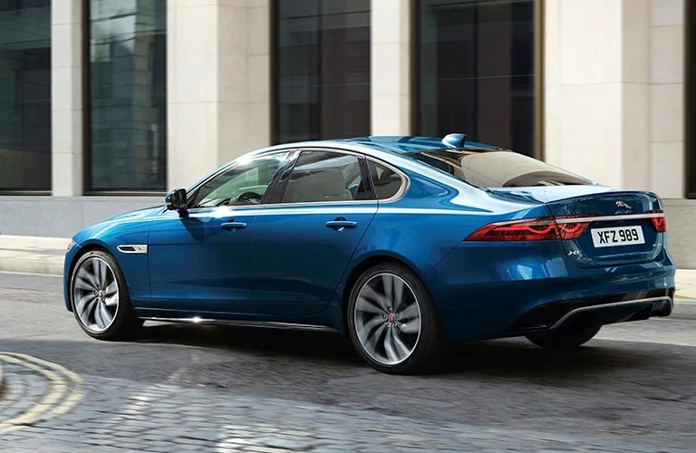 2021 Jaguar XF driving away