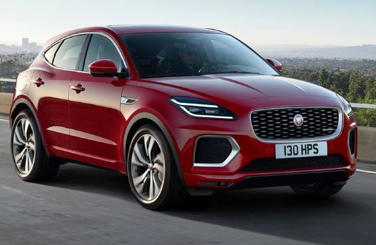 2021 Jaguar E-PACE going down the road