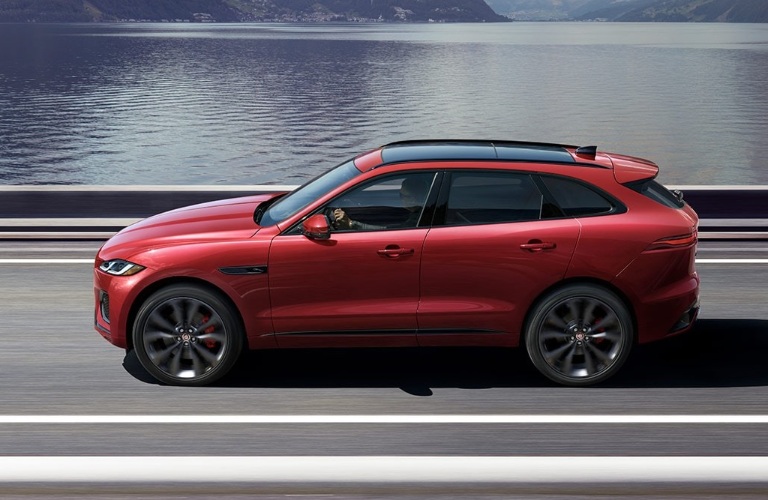 2021 Jaguar F-PACE profile view