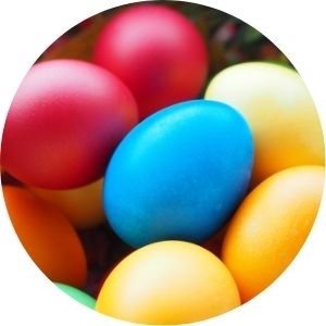 Colorful Easter eggs
