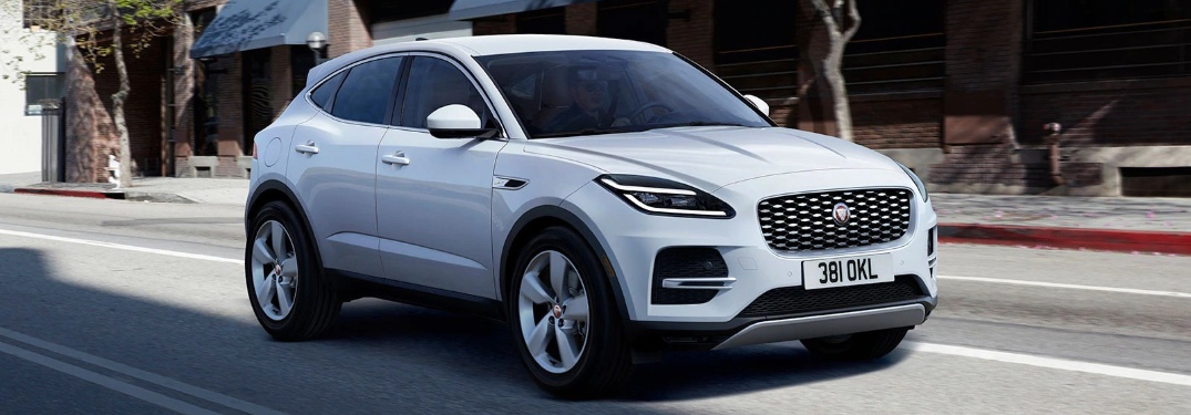 2021 Jaguar E-PACE going down the street