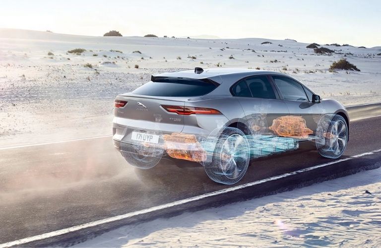 A view of the in-built structure of the 2021 Jaguar I-PACE