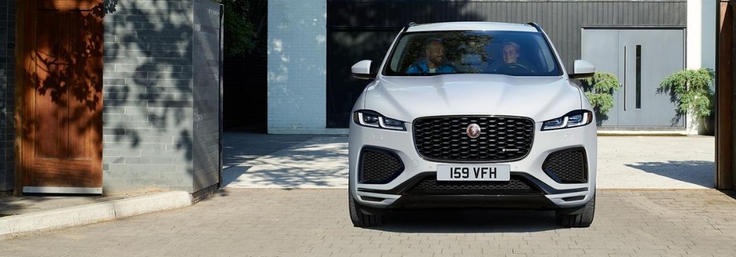 2021 Jaguar F-PACE parked in the middle of the building
