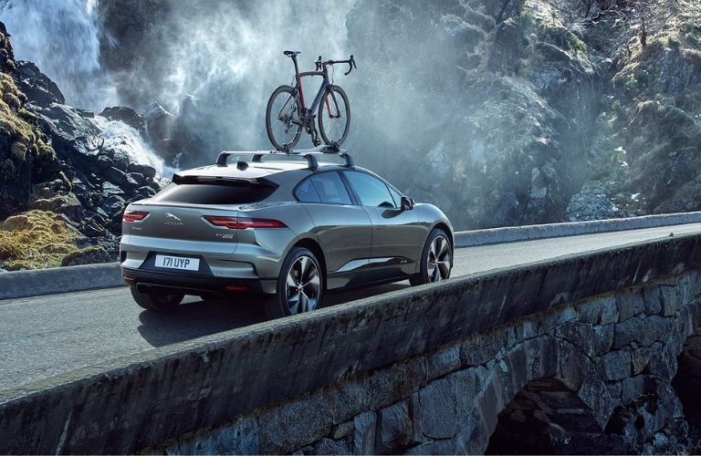2021 Jaguar I-PACE on the bridge