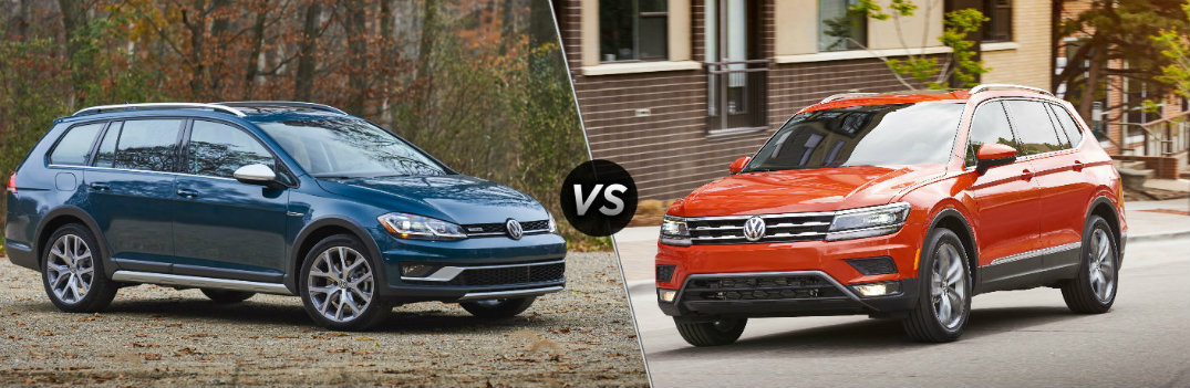 2018 Volkswagen Golf Alltrack vs 2018 Volkswagen Tiguan