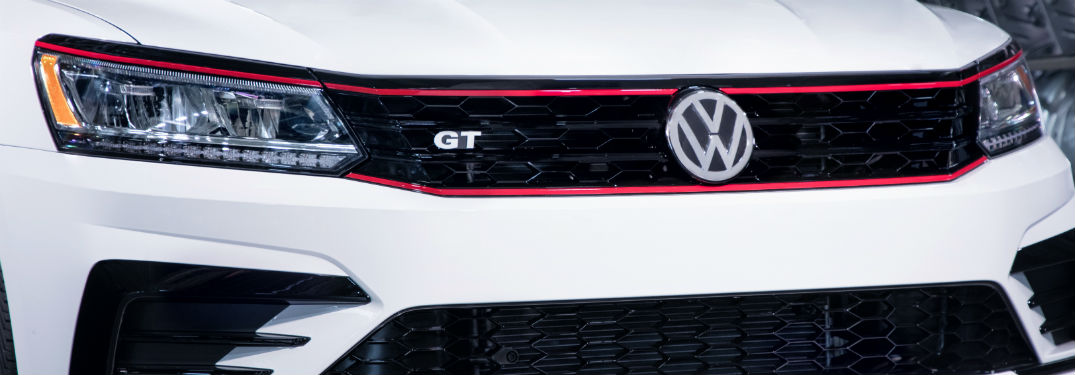 front grille of 2018 volkswagen passat gt v6 closeup shot