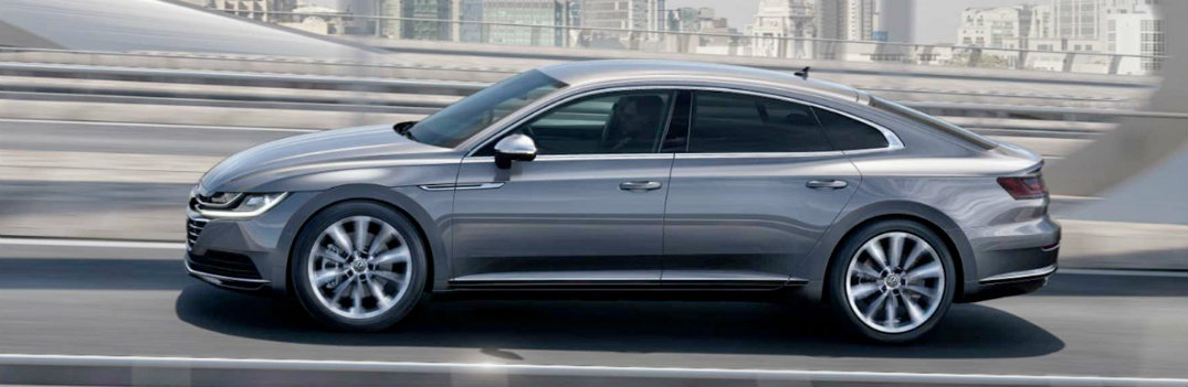 2019 VW Arteon Silver Paint Driving Outside Highway Aesthetic