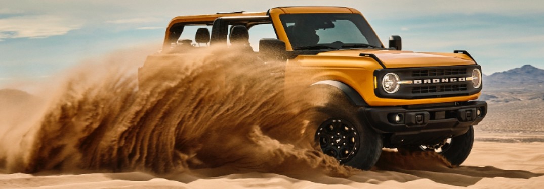 2021 Ford Bronco in sand