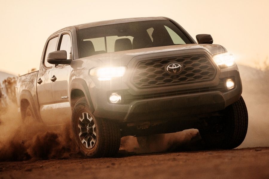 Toyota Tacoma in dirt