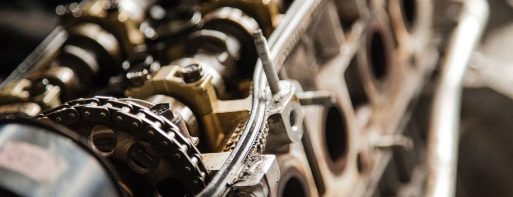 Car Engine interior close up image