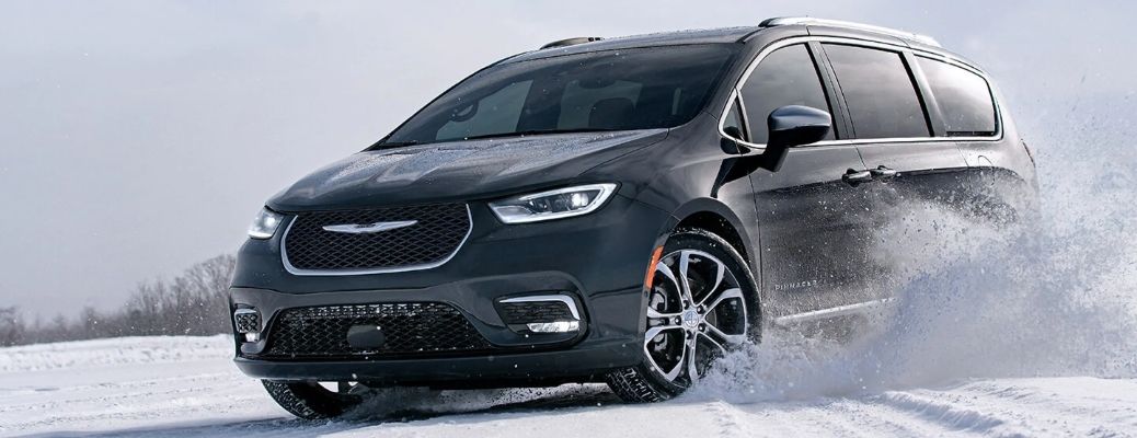 Chrysler Pacifica On Icy Terrain