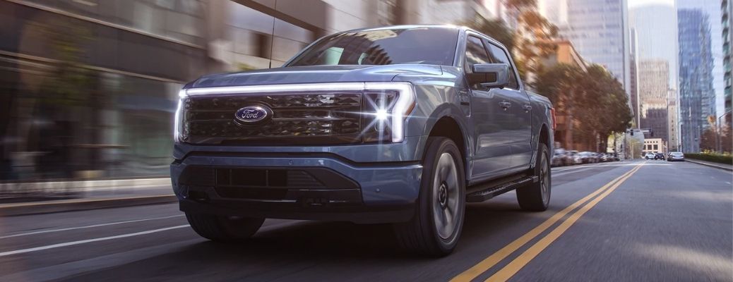 Ford F-150 Truck in a city road