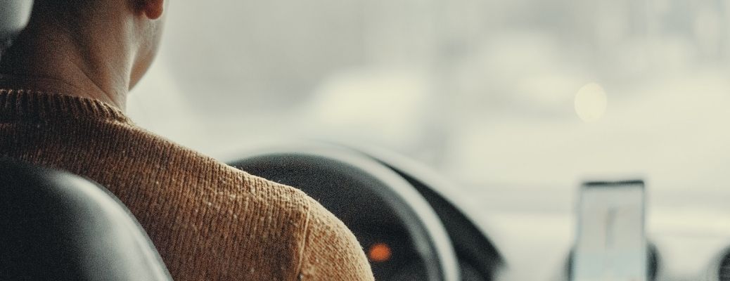 Vehicle Driver in his seat