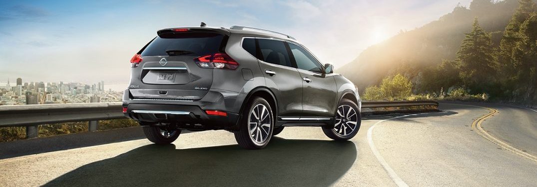 2018 Nissan Rogue parked on the shoulder of the highway
