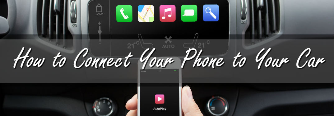 How to Pair Your Device with a Honda Vehicle with image of a phone connected to a car