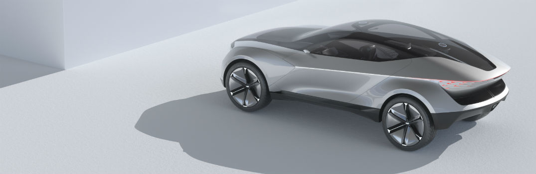 2020 Kia Futuron Electric SUV Coupe Concept Exterior Driver Side Rear Profile