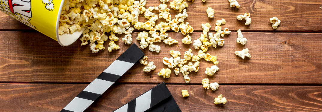 popcorn spilled on table