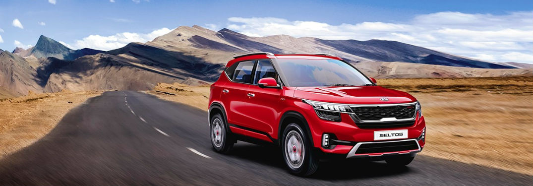 2020 Kia Seltos on the road