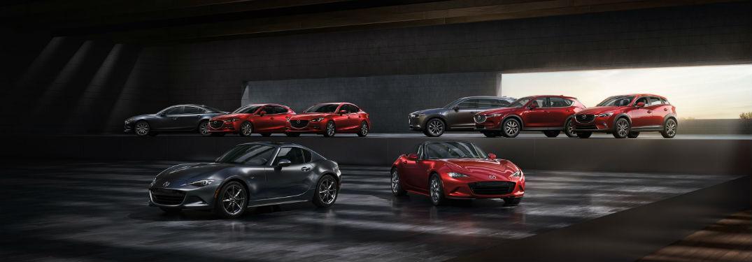 Mazda Models are Built to Protect with image of the 2018 Mazda lineup