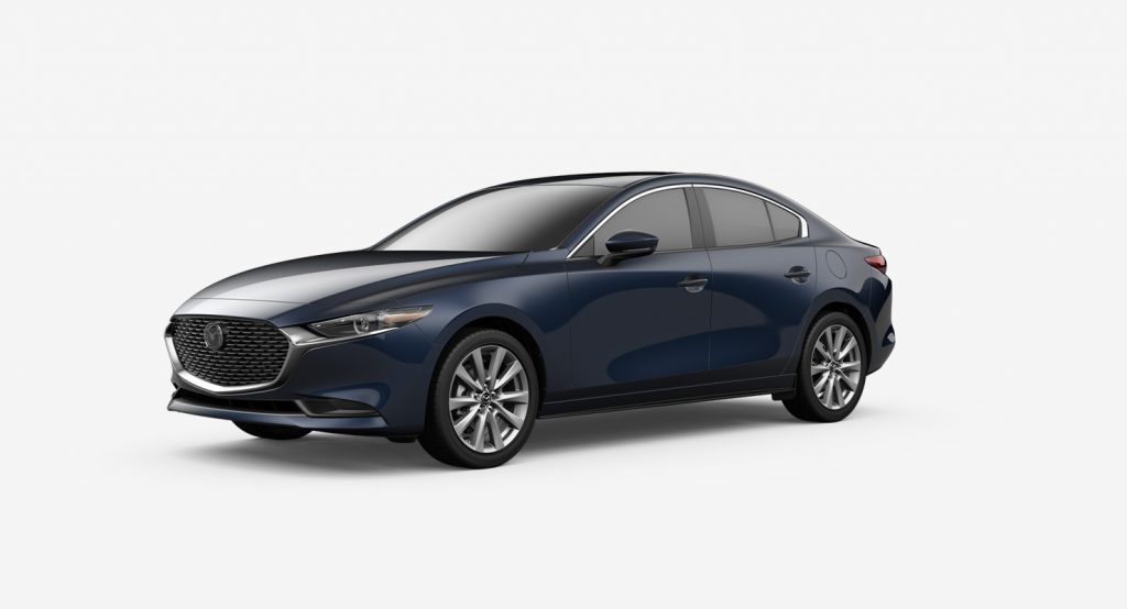 2020 Mazda3 Sedan crystal blue