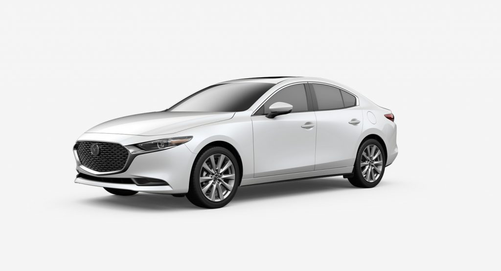 2020 Mazda3 Sedan snowflake white