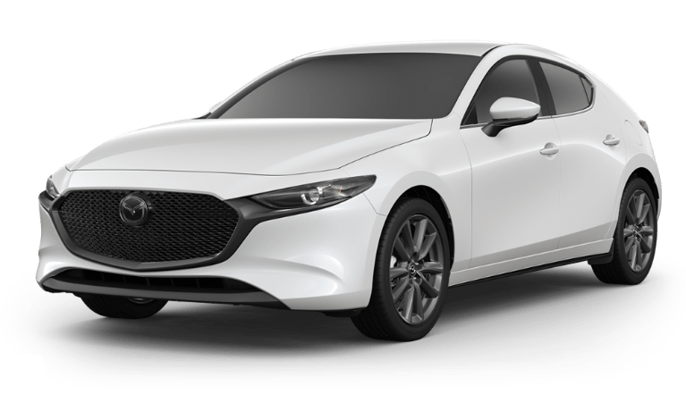 2020 Mazda3 Hatch snowflake white