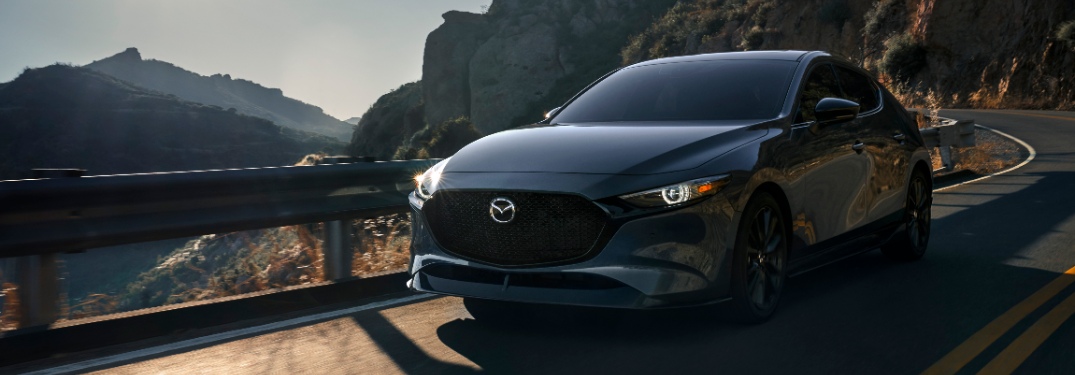 2021 Mazda3 2.5T driving on mountain road