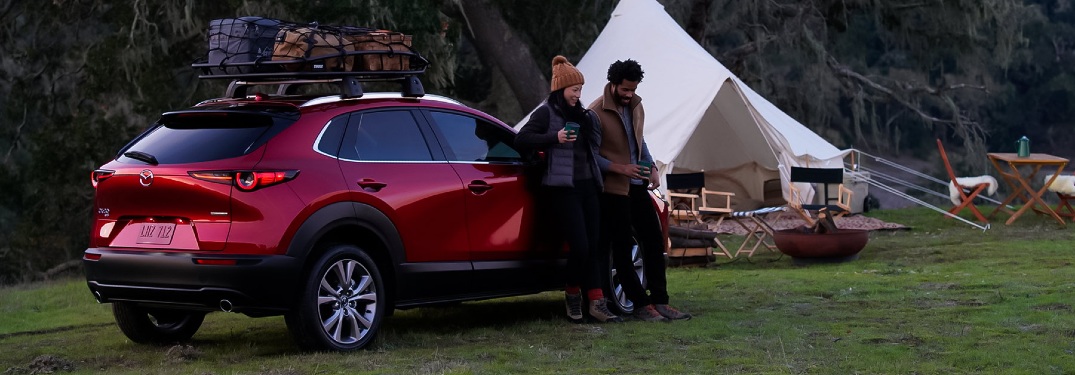 2021 CX-30 parked at campsite