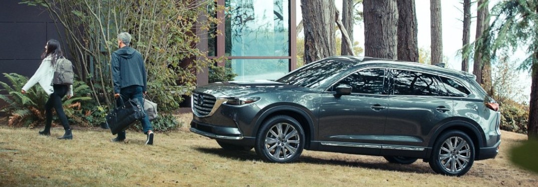 2021 Mazda CX-9 parked outside on the grass