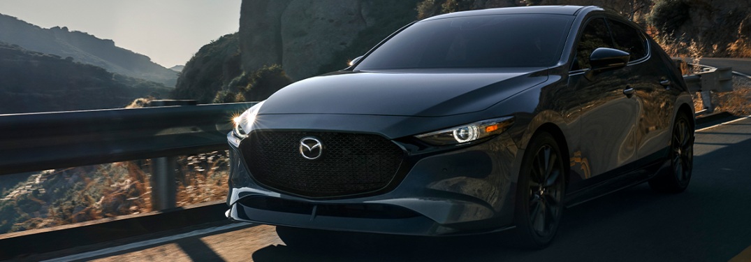 2021 Mazda3 Hatchback going down the road