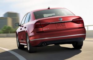 red 2018 Volkswagen Passat rear exterior