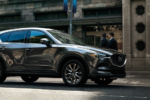 2020 Mazda CX-5 parked on city curb