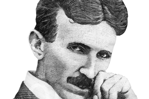 Nikola Tesla artistic portrai