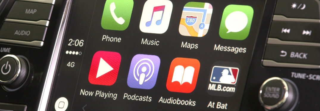 VW Apple Carplay display