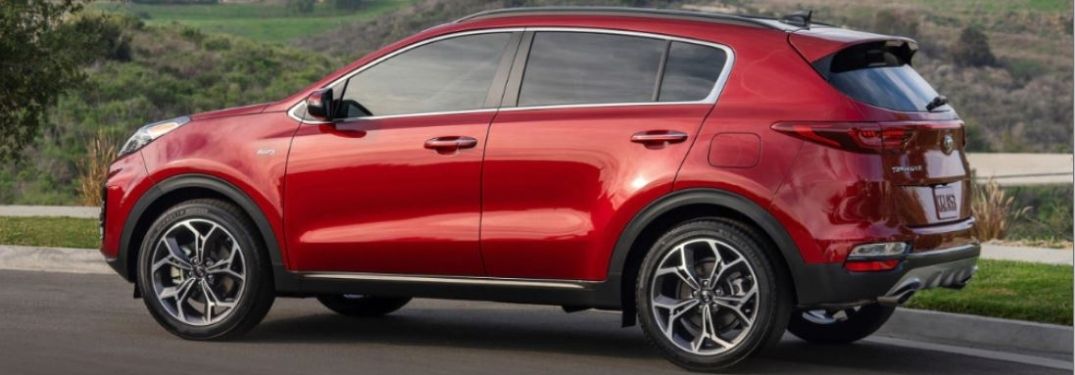 2021 Kia Sportage parked outside side view