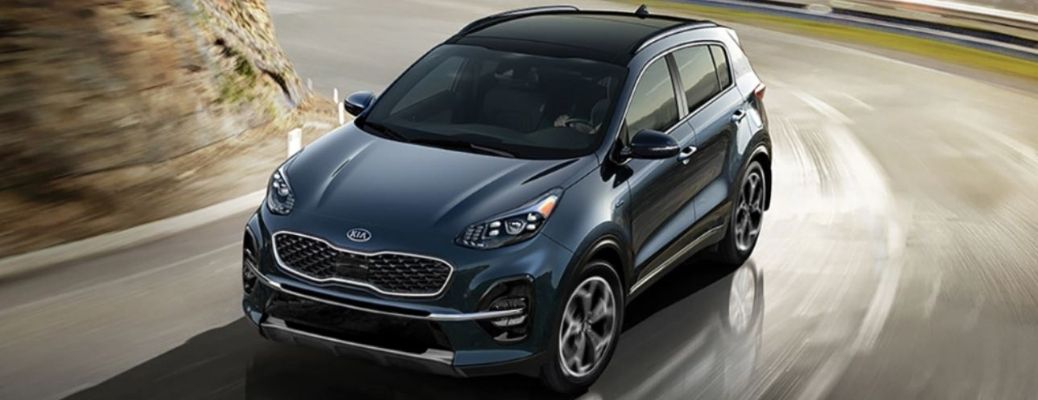 2022 Kia Sportage on the road
