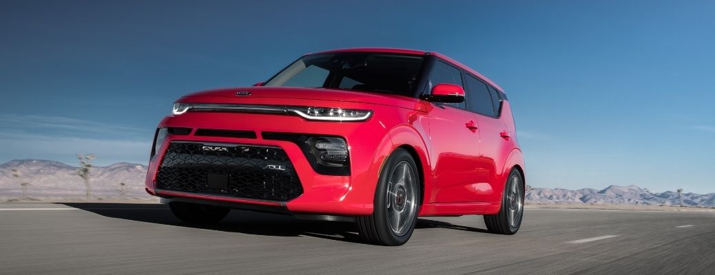 2021 Kia Soul on the road