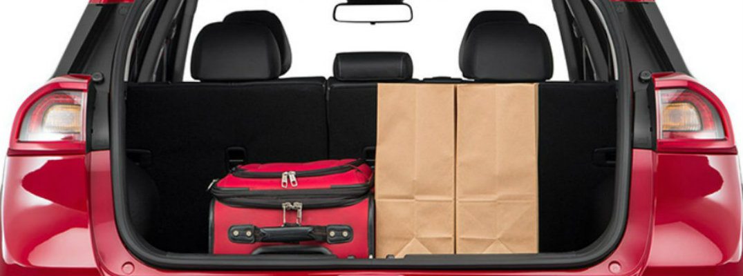 Luggage in rear area of 2018 Kia Niro