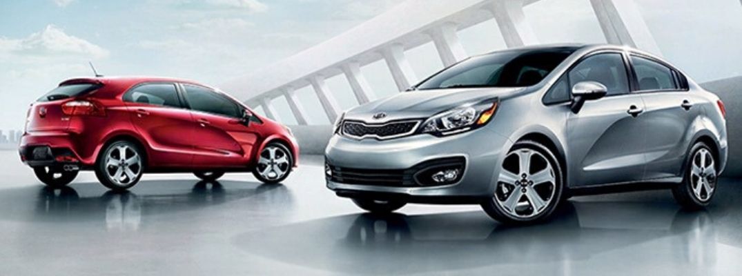 Exterior view of two Certified Pre-Owned Kia Vehicles
