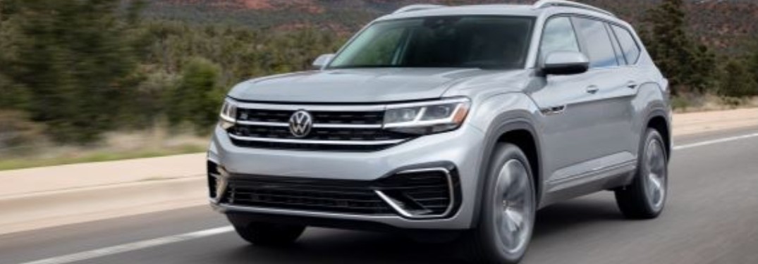 2021 Volkswagen Atlas Cross Sport driving down road