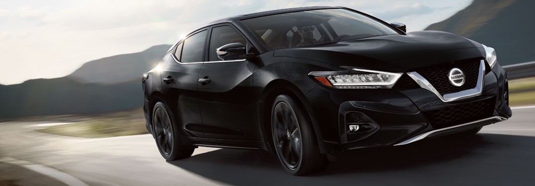 2020 Nissan Maxima going around a curve